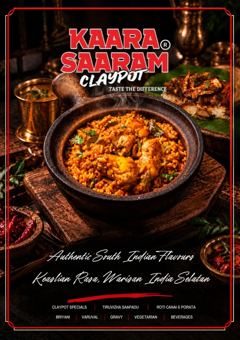 Kaara Saaram Claypot menu, cover