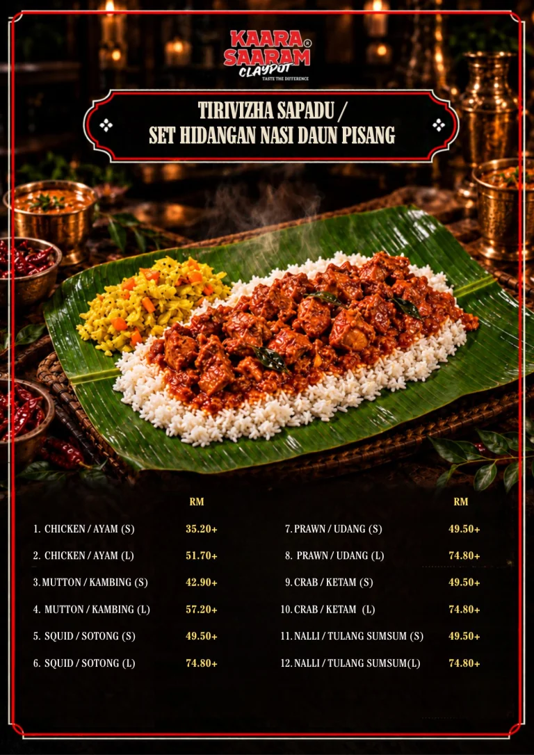 Kaara Saaram Claypot menu, page 3