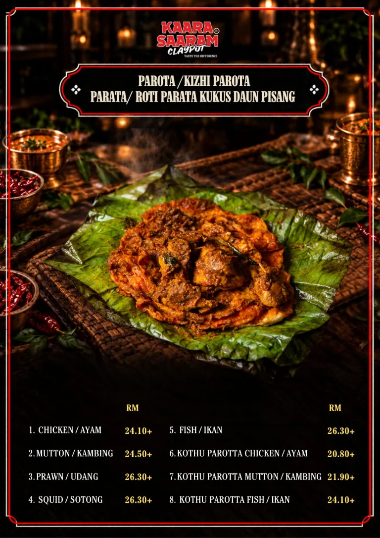 Kaara Saaram Claypot menu, page 5