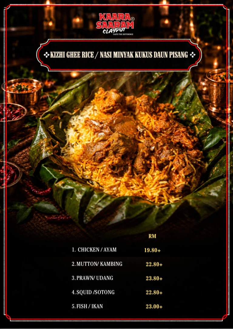 Kaara Saaram Claypot menu, page 6