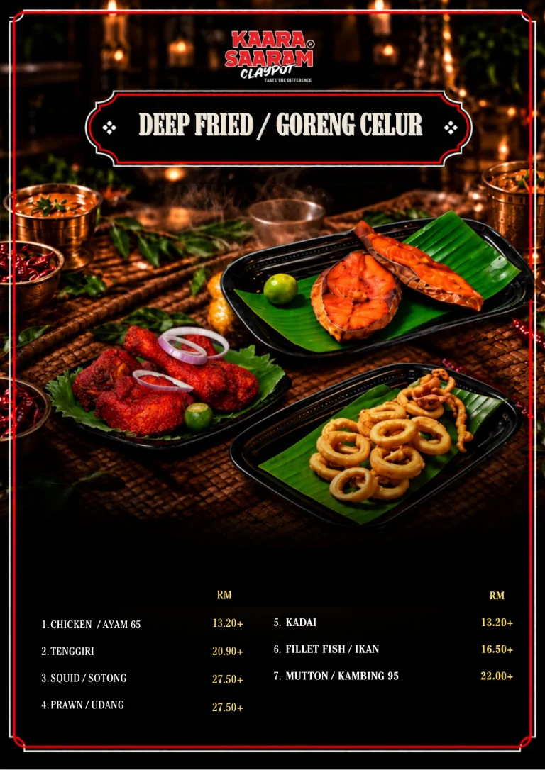 Kaara Saaram Claypot menu, page 7