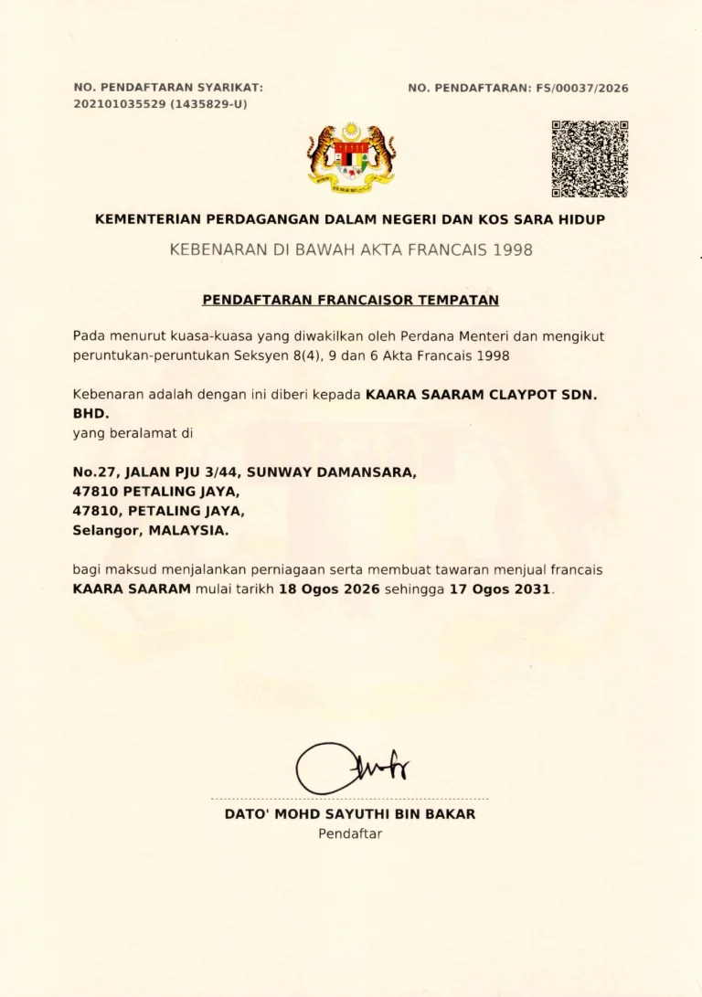 KPDN local franchisor registration FS/00037/2026